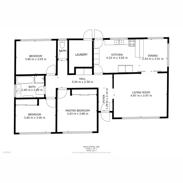 Floorplan of Homely house listing, 44 Continental Road, Glenorchy TAS 7010