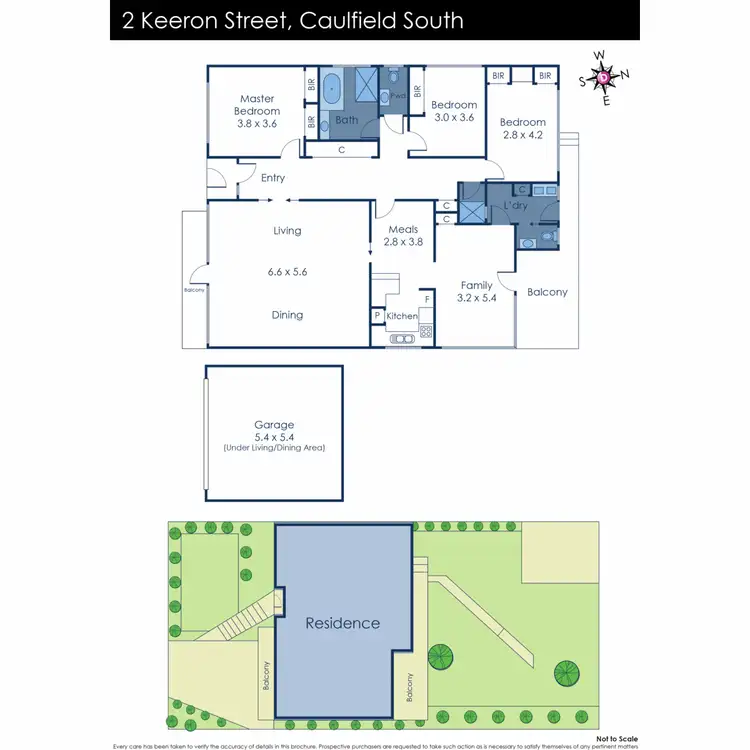 Floorplan of Homely house listing, 2 Keeron Street, Caulfield South VIC 3162