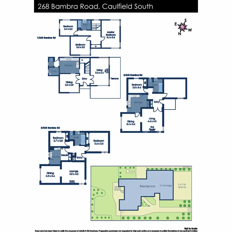 Floorplan of Homely house listing, 1, 2 & 3/268 Bambra Road, Caulfield South VIC 3162