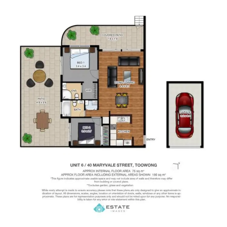 Floorplan of Homely unit listing, 6/40 Maryvale Street, Toowong QLD 4066