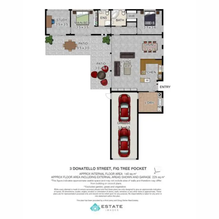 Floorplan of Homely house listing, 3 Donatello Street, Fig Tree Pocket QLD 4069
