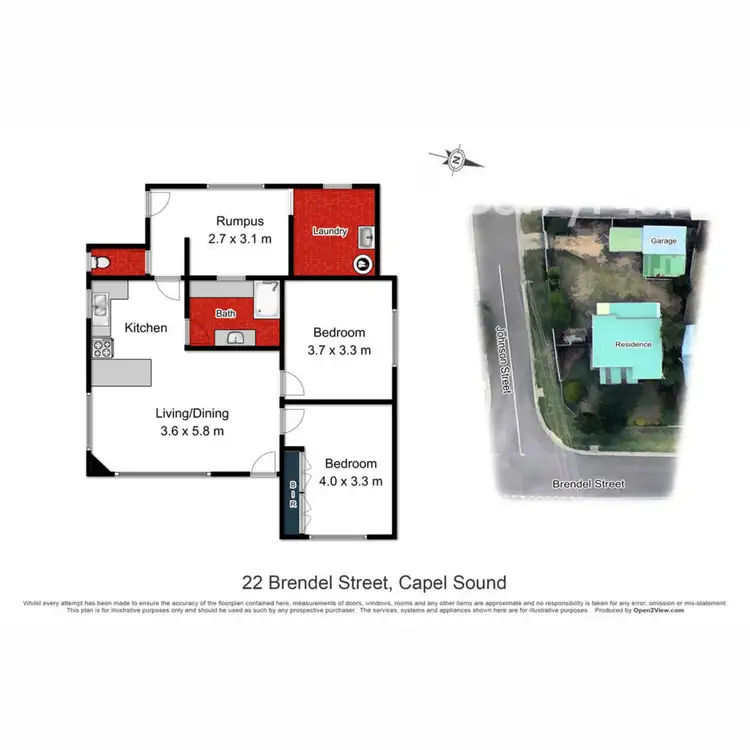 Floorplan of Homely house listing, 22 Brendel Street, Capel Sound VIC 3940