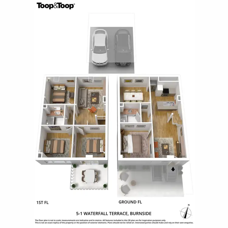 Floorplan of Homely townhouse listing, 5/1 Waterfall Terrace, Burnside SA 5066
