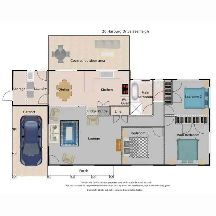 Floorplan of Homely house listing, 20 Harburg Drive, Beenleigh QLD 4207