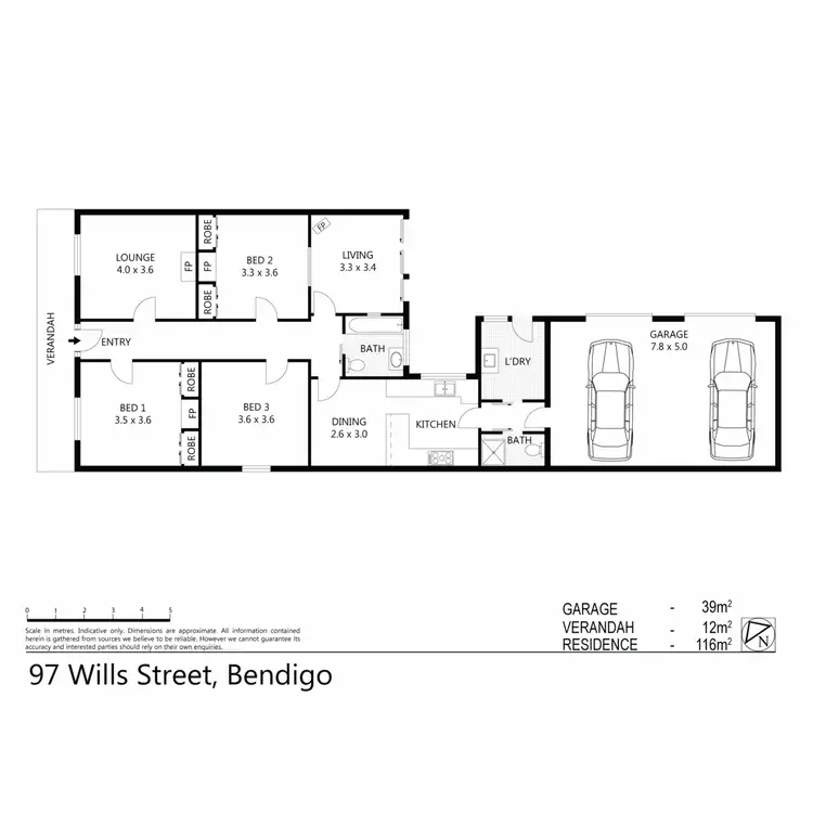 Floorplan of Homely house listing, 97 Wills Street, Bendigo VIC 3550