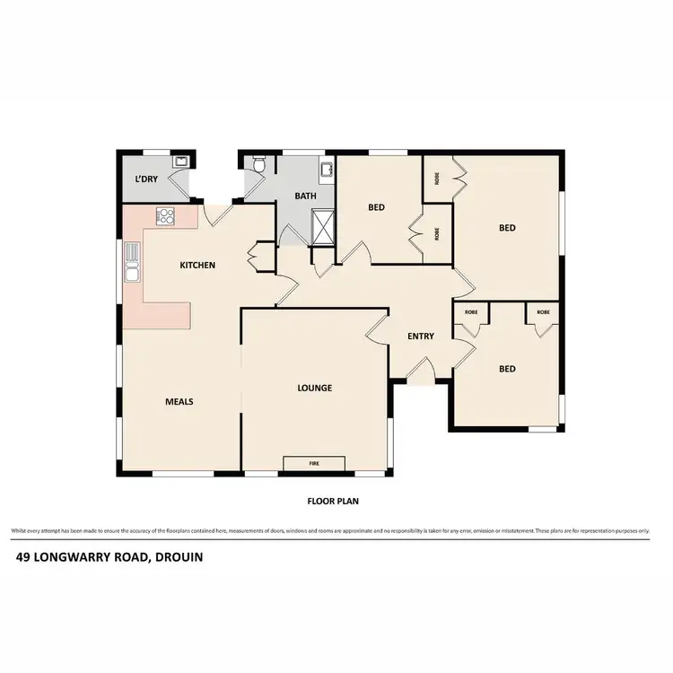 Floorplan of Homely house listing, 49 Longwarry Road, Drouin VIC 3818