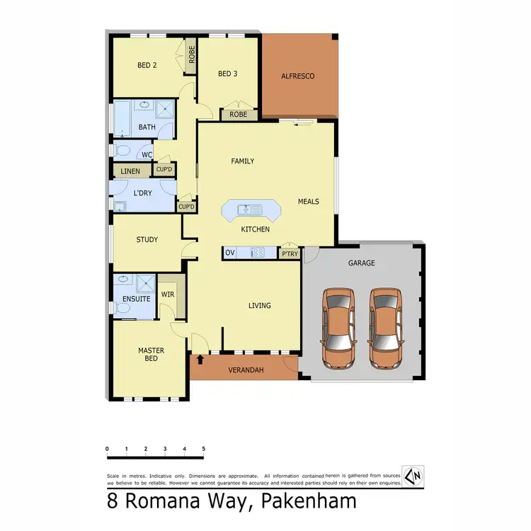 Floorplan of Homely house listing, 8 Ramona Way, Pakenham VIC 3810