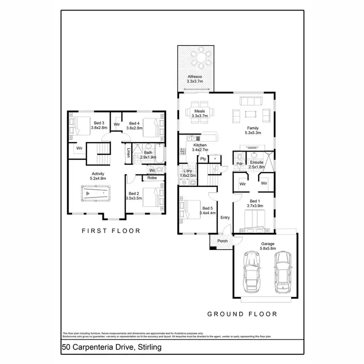 Floorplan of Homely house listing, 50 Carpenteria Drive, Stirling WA 6021