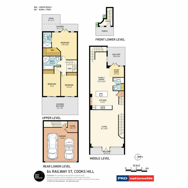 Floorplan of Homely house listing, 64 Railway Street, Cooks Hill NSW 2300