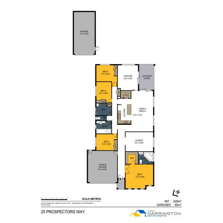 Floorplan of Homely house listing, 25 Prospectors Way, Big Hill VIC 3555