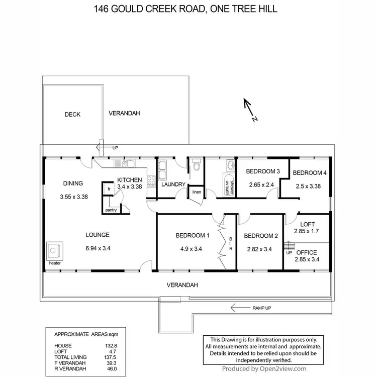 Floorplan of Homely rural property listing, 146 Goulds Creek Road, One Tree Hill SA 5114