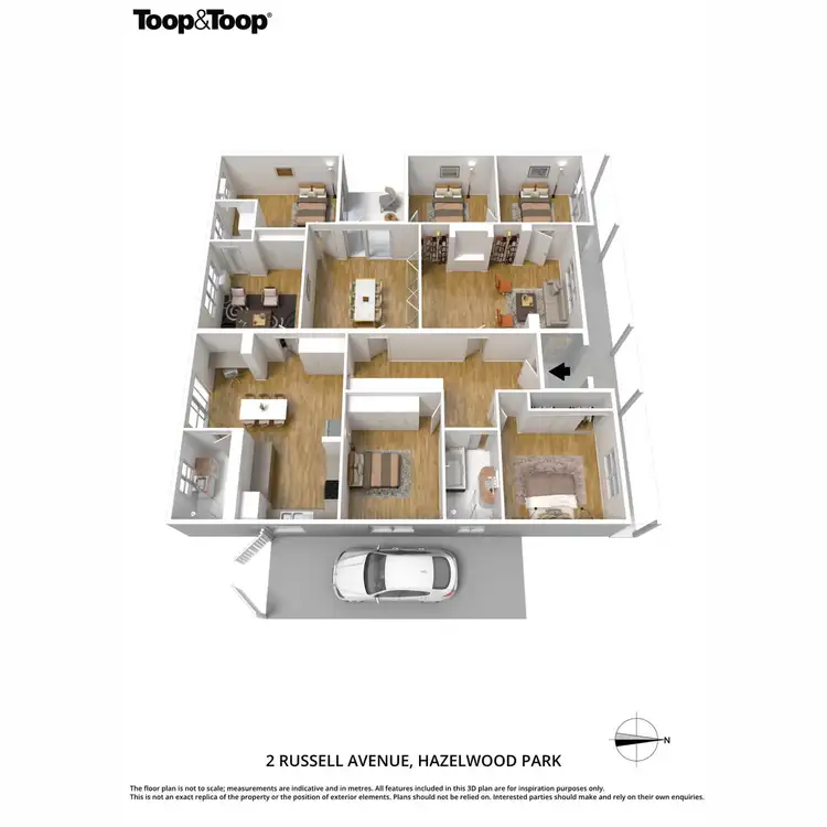 Floorplan of Homely house listing, 2 Russell Avenue, Hazelwood Park SA 5066