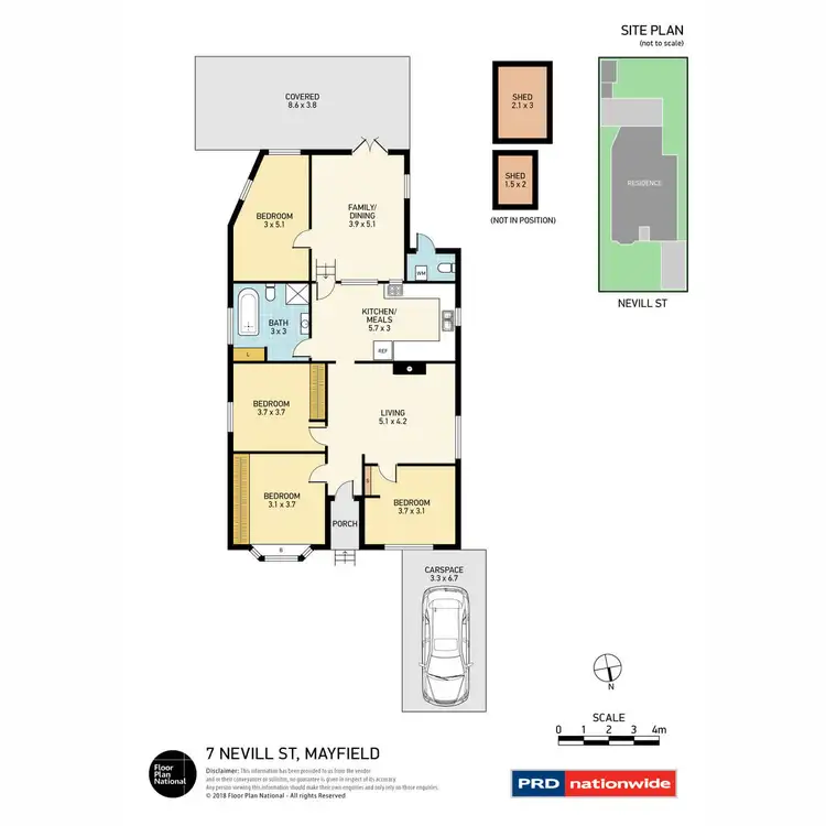 Floorplan of Homely house listing, 7 Nevill Street, Mayfield NSW 2304