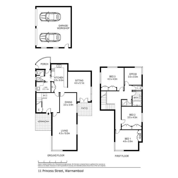 Floorplan of Homely house listing, 11 Princess Street, Warrnambool VIC 3280