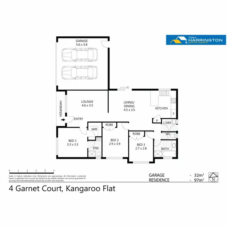 Floorplan of Homely house listing, 4 Garnet Court, Kangaroo Flat VIC 3555