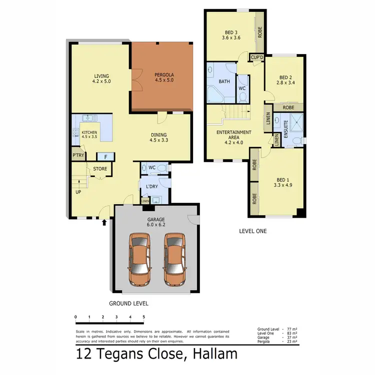 Floorplan of Homely house listing, 12 Tegans Close, Hallam VIC 3803