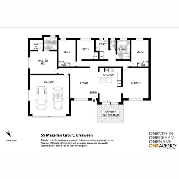 Floorplan of Homely house listing, 55 Magellan Circuit, Urraween QLD 4655