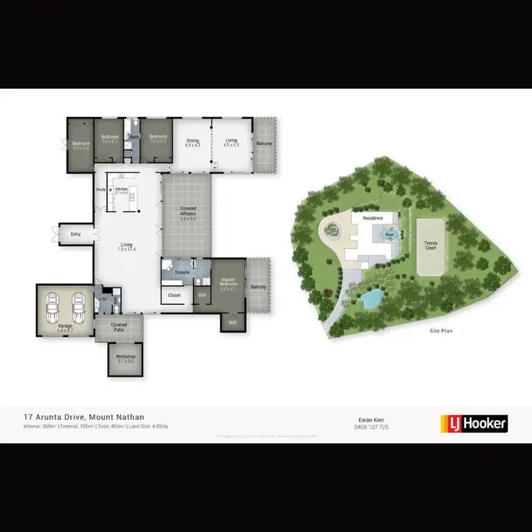 Floorplan of Homely house listing, 17 Arunta Drive, Mount Nathan QLD 4211