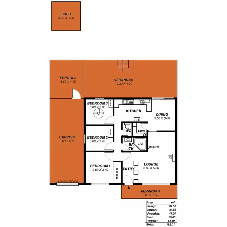 Floorplan of Homely house listing, 9 Bangalay Crescent, Surrey Downs SA 5126