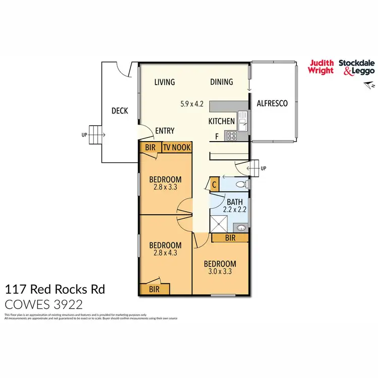 Floorplan of Homely house listing, 117 Red Rocks Road, Cowes VIC 3922
