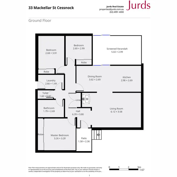 Floorplan of Homely house listing, 33 Mackellar Street, Cessnock NSW 2325