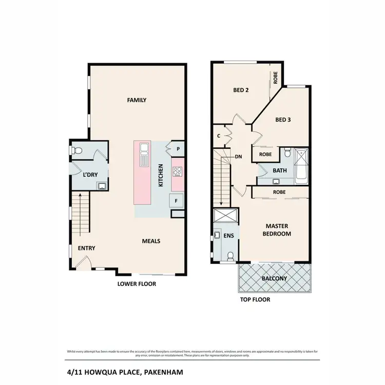 Floorplan of Homely house listing, 4/11 Howqua Place, Pakenham VIC 3810