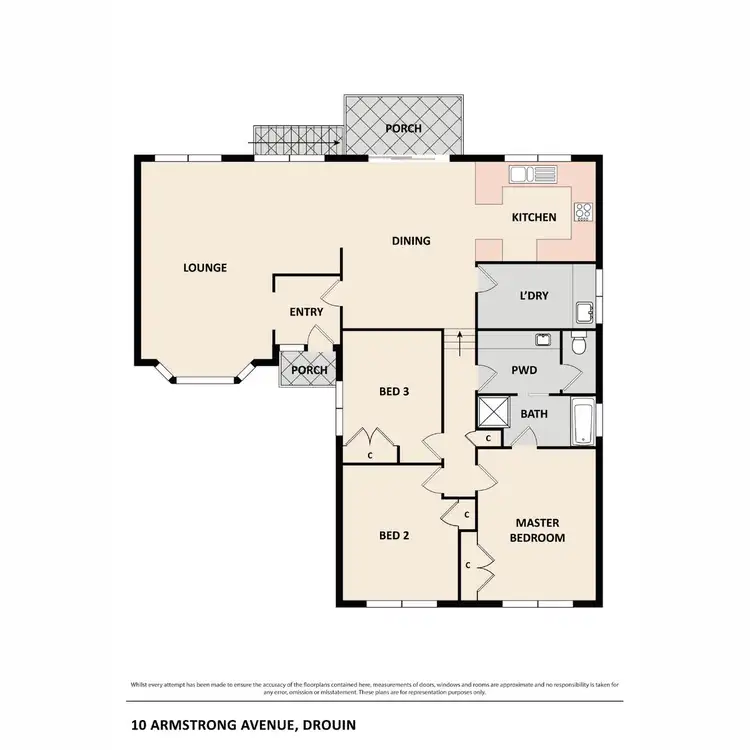 Floorplan of Homely house listing, 10 Armstrong Avenue, Drouin VIC 3818