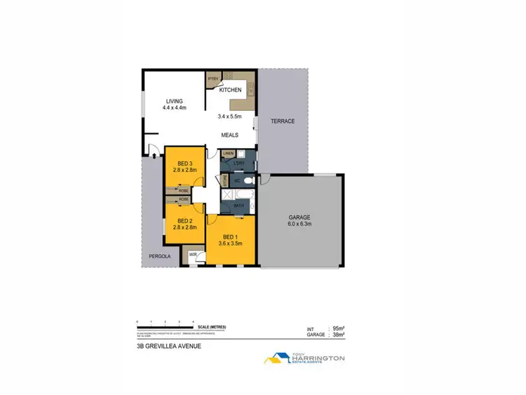 Floorplan of Homely house listing, 3B Grevillea Avenue, Kangaroo Flat VIC 3555