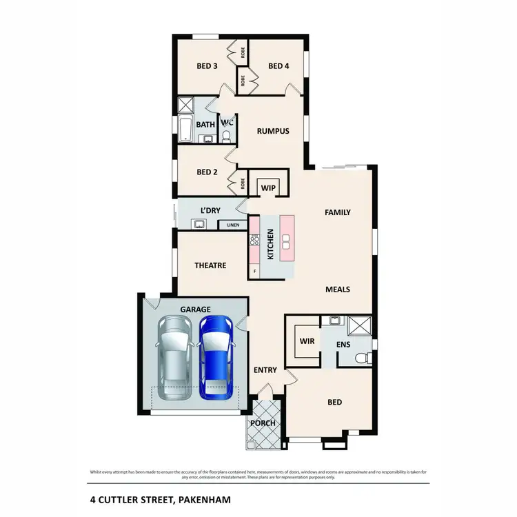Floorplan of Homely house listing, 4 Cuttler Street, Pakenham VIC 3810