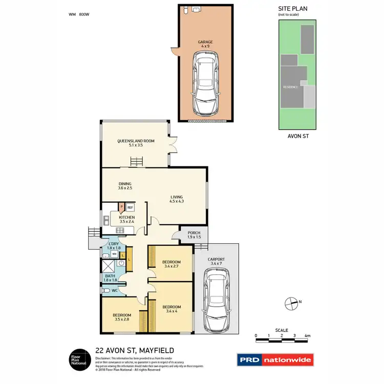 Floorplan of Homely house listing, 22 Avon Street, Mayfield NSW 2304