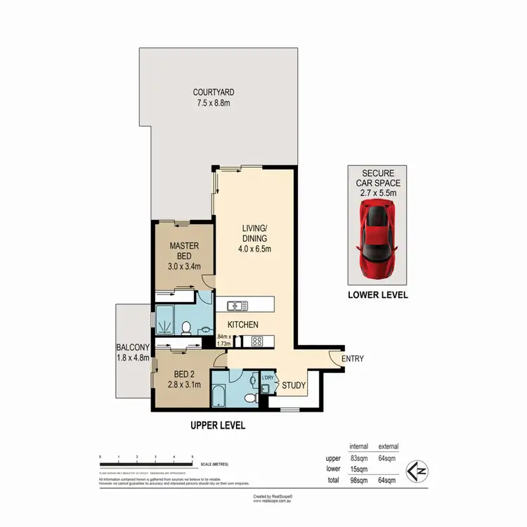Floorplan of Homely unit listing, 6/95 Clarence Road, Indooroopilly QLD 4068
