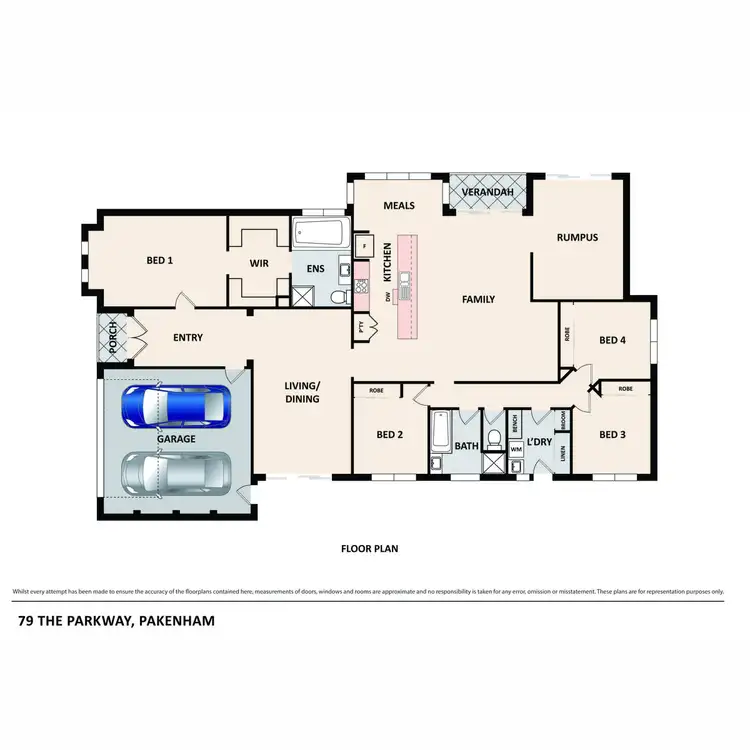 Floorplan of Homely house listing, 79 The Parkway, Pakenham VIC 3810