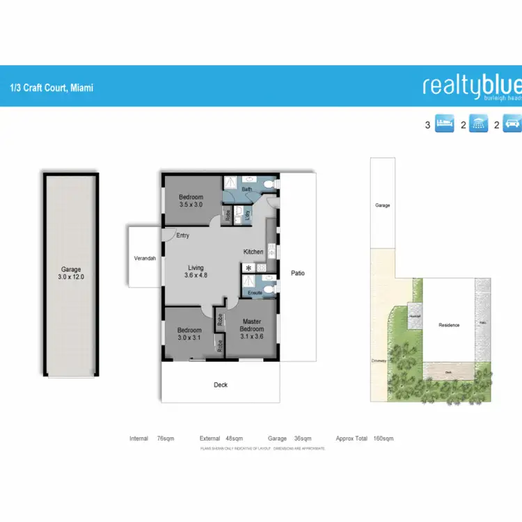 Floorplan of Homely villa listing, 1/3 Craft Court, Miami QLD 4220
