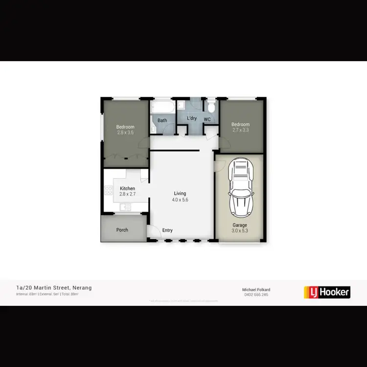 Floorplan of Homely villa listing, 1a/20 Martin Street, Nerang QLD 4211