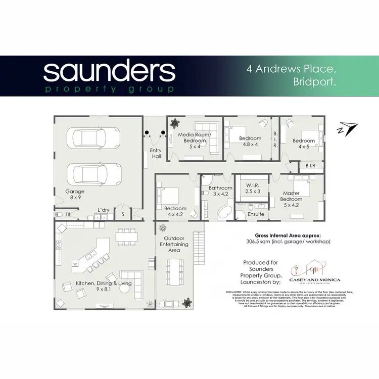 Floorplan of Homely house listing, 4 Andrews Place, Bridport TAS 7262