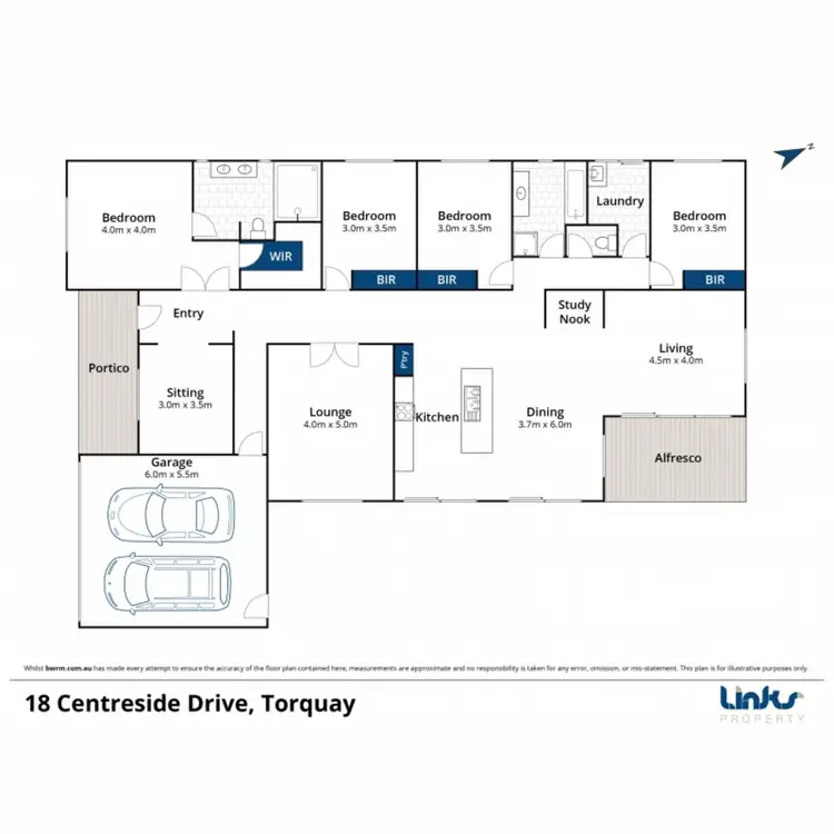 Floorplan of Homely house listing, 18 Centreside Drive, Torquay VIC 3228
