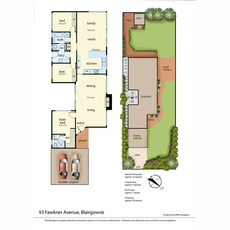 Floorplan of Homely house listing, 93 Fawkner Avenue, Blairgowrie VIC 3942