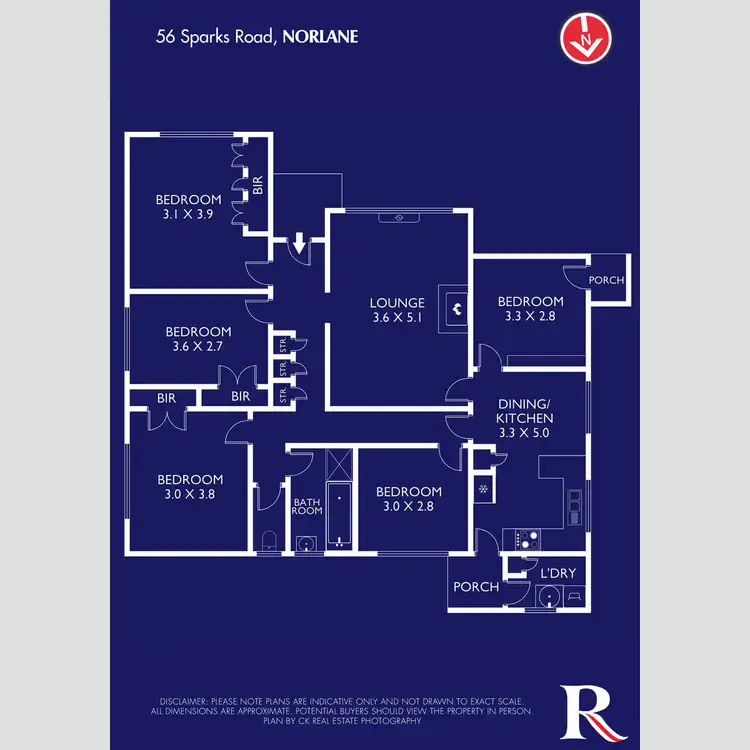 Floorplan of Homely house listing, 56 Sparks Road, Norlane VIC 3214