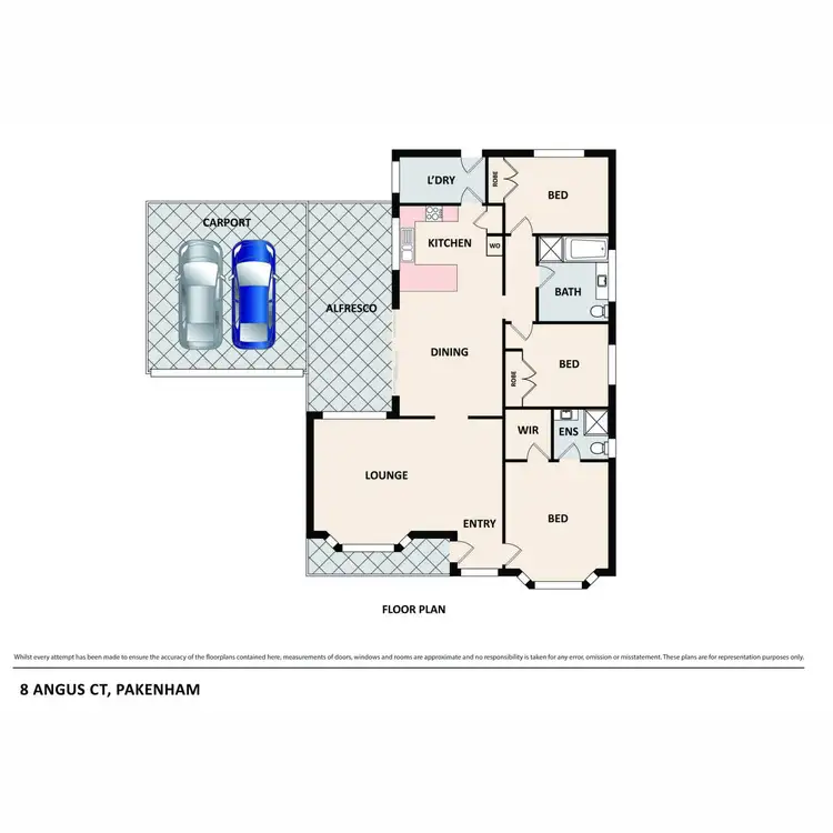 Floorplan of Homely house listing, 8 Angus Court, Pakenham VIC 3810
