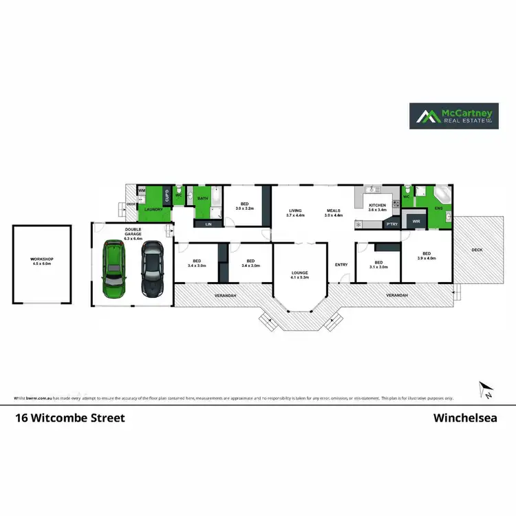 Floorplan of Homely house listing, 16 Witcombe Street, Winchelsea VIC 3241
