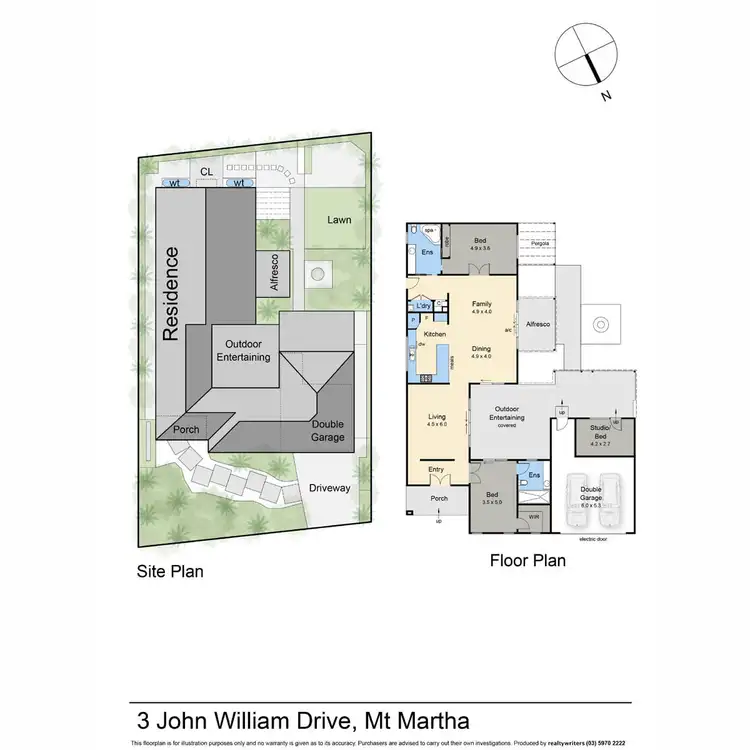 Floorplan of Homely house listing, 3 John William Drive, Mount Martha VIC 3934