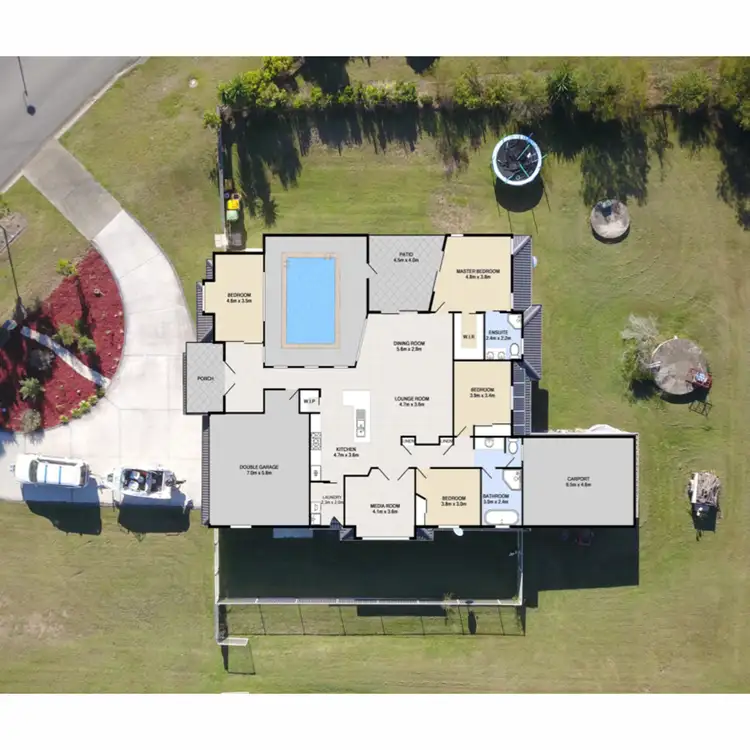 Floorplan of Homely house listing, 5 Waterfront Drive, Karalee QLD 4306