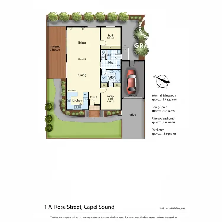 Floorplan of Homely house listing, 1A Rose Street, Capel Sound VIC 3940