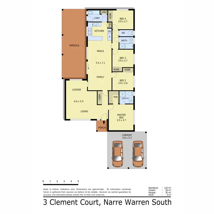 Floorplan of Homely house listing, 3 Clement Court, Narre Warren South VIC 3805