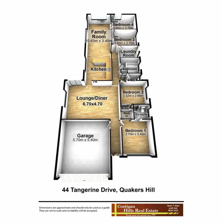 Floorplan of Homely house listing, 44 Tangerine Drive, Quakers Hill NSW 2763
