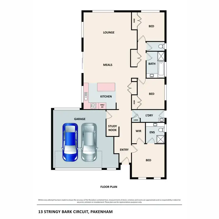 Floorplan of Homely house listing, 13 Stringy Bark Circuit, Pakenham VIC 3810