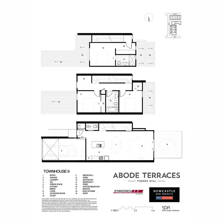 Floorplan of Homely townhouse listing, 9/74 Union Street, Tighes Hill NSW 2297