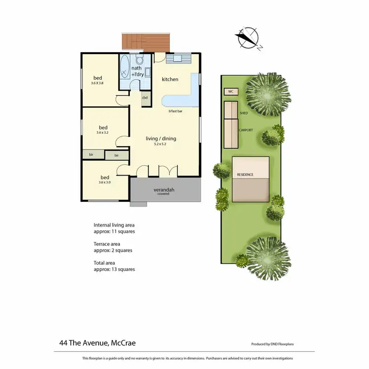 Floorplan of Homely house listing, 44 The Avenue, Mccrae VIC 3938