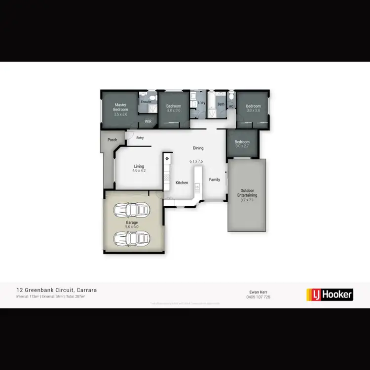 Floorplan of Homely house listing, 12 Greenbank Circuit, Carrara QLD 4211