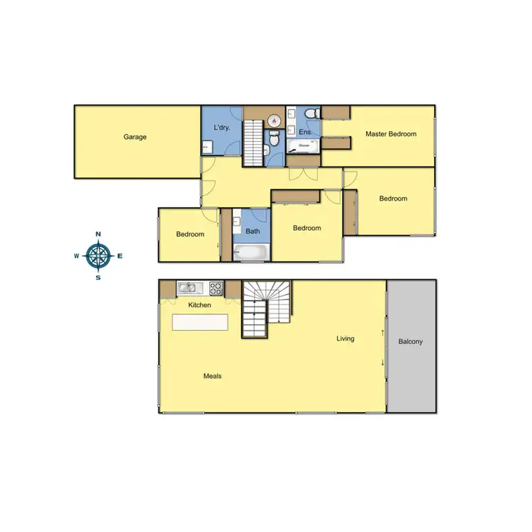 Floorplan of Homely townhouse listing, 22 Coast Drive, Torquay VIC 3228